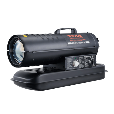 Portable Kerosene Forced Air Heater Indoor Outdoor Use, 5 Gallon Tank, Thermostat Controlled Heater For Garage, Workshop Portable Kerosene Forced Air Heater Indoor Outdoor Use, 5 Gallon Tank, Thermostat Controlled Heater For Garage, Workshop