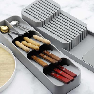 Compact Cutlery Organizer Kitchen Drawer Tray Complete Set