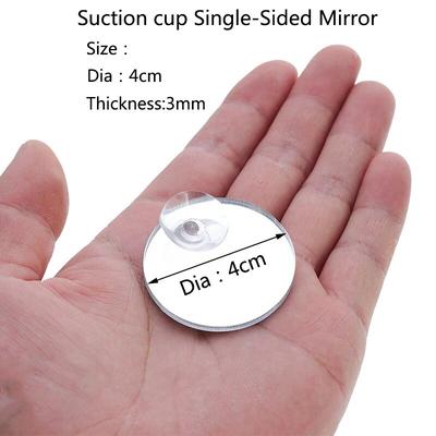 Acrylic Aquarium Betta Mirror: Floating Round Tank For Fish Training 2
