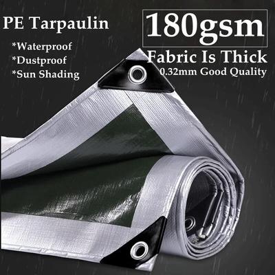 Premium 140 180GSM Outdoor Rainproof PE Tarpaulin For Camping Tent, Gazebo, And Furniture Cover Waterproof Sun Shade N 2mx1m 180GSM