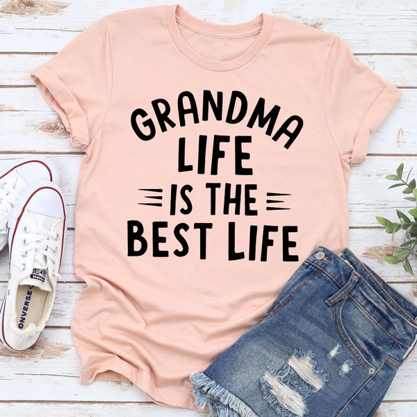 The Grandma Life T Shirt Athletic Heather 3XL
