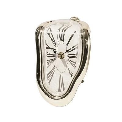 Surreal Melting Clock: Salvador Dali Style Wall Watch For Home, Office, Desk Decorative & Unique Gift GOLD