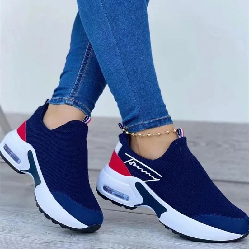 Sneakers Women Shoes Fashion Tennis Canvas Shoes Female Casual Shoes Ladies Sport Shoes Blue 43