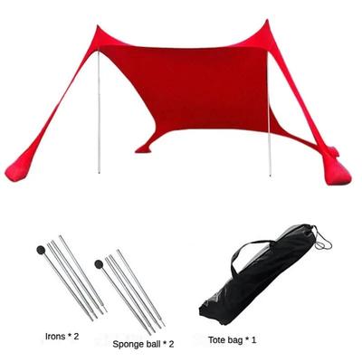 Lightweight Beach Tent With Storage Bag Sun Shade UV Protection Canopy For Outdoor Camping & Picnics red l