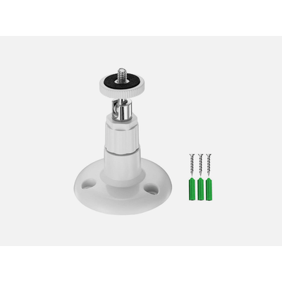 1 4pcs Adjustable Security Wall Mount Holder For Camera Outdoor Indoor Cam Universal Bracket For Cam, CCTV, Baby Monitor 1 pack White