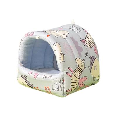 Winter Warm Small Animal Sleeping Bed | Cute Mini Cage For Rabbits, Guinea Pigs, Hamsters M 4