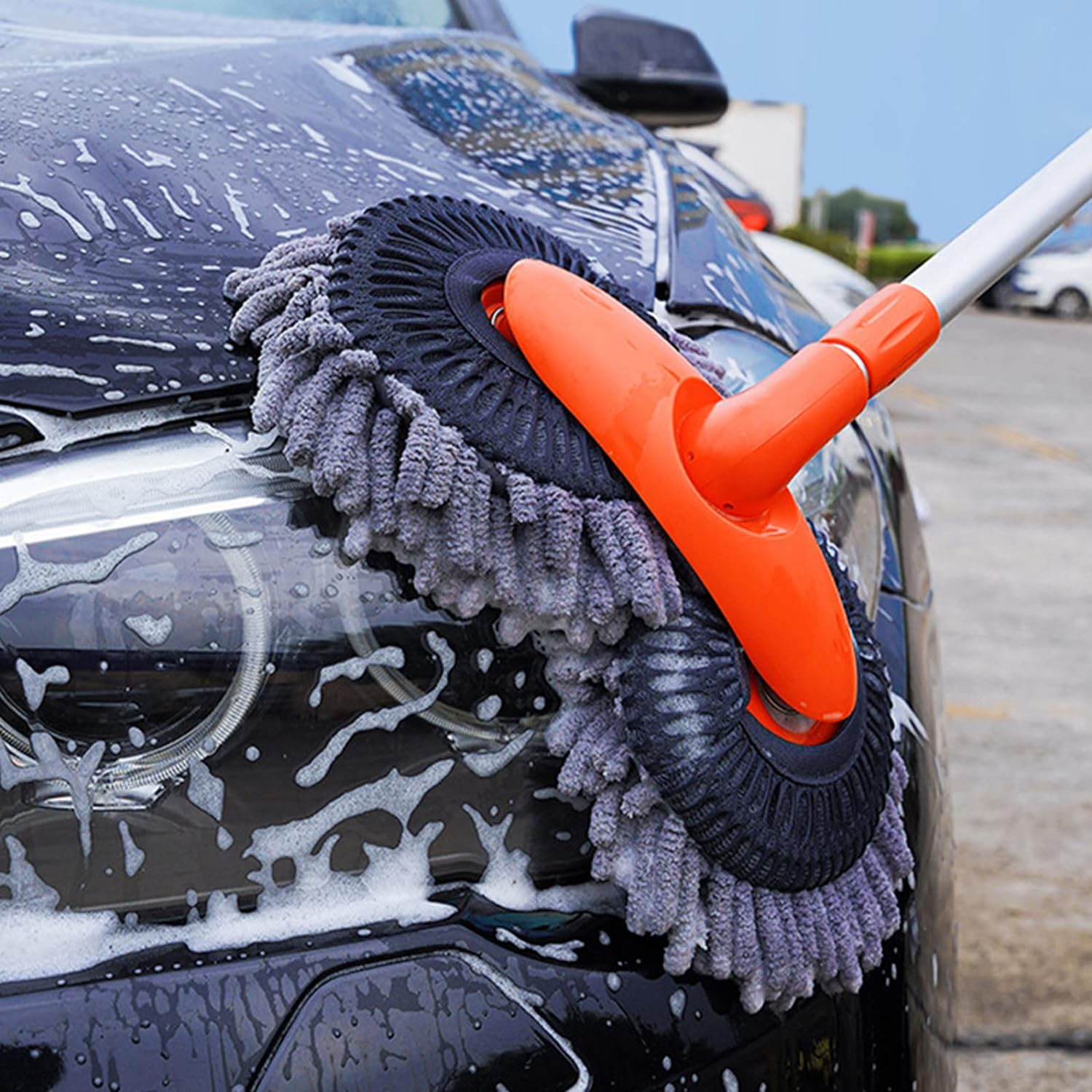 360 Degree Microfiber Car Wash Brush Mop Long Handle 360 Degree Microfiber Car Wash Brush Mop Long Handle