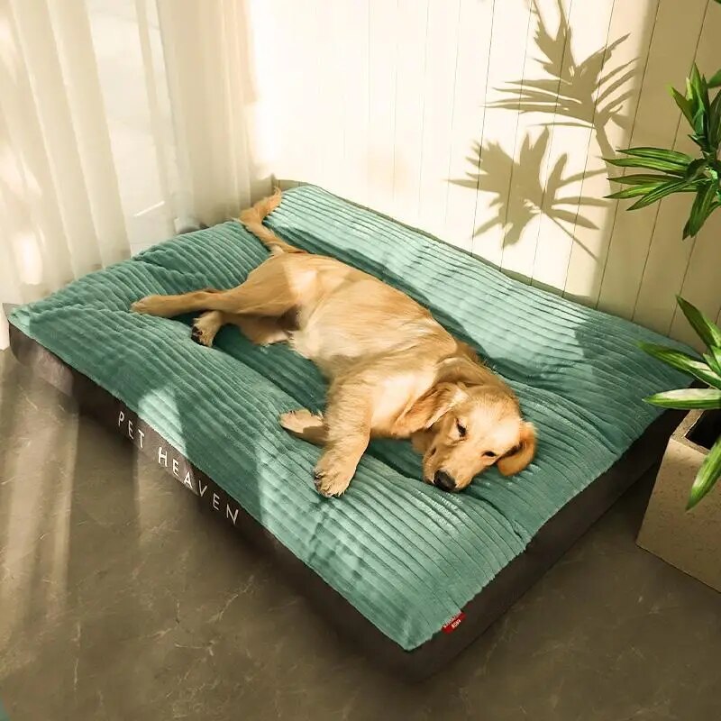 Soft Thicken Corduroy Large Dog Bed | Non slip Mat For Winter L 2