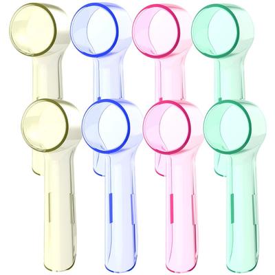 Electric Toothbrush Head Dustproof Covers, Compatible With Braun Oral B Replacement Brush Heads, Protective Caps colorful 8 Pcs