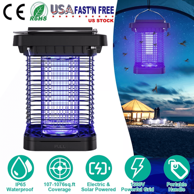 Solar Powered Mosquito Zapper, Indoor & Outdoor Fly Bug Insect Killer Trap Lamp Solar Powered Mosquito Zapper, Indoor & Outdoor Fly Bug Insect Killer Trap Lamp