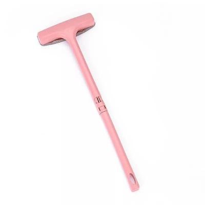 Home Cleaning Tools: Retractable Long Handle Brush For Window Mesh, Screen, Curtain, Net, Carpet, And Dust Removal pink
