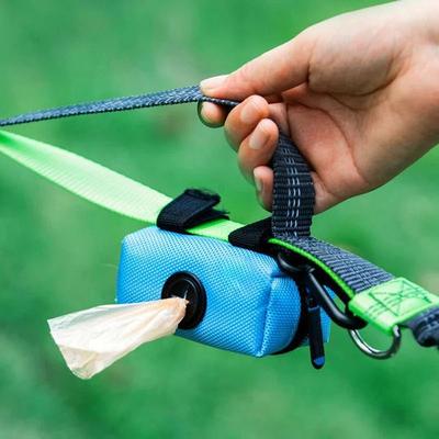 Biodegradable Dog Poop Bags With Dispenser Holder Eco Friendly Pet Waste Garbage Bags For Outdoor Clean Up blue