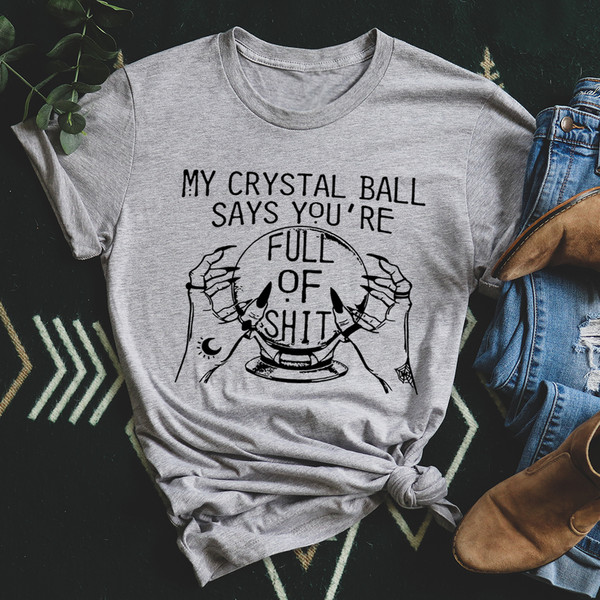 My Crystal Ball Says Tee Soft Cream M
