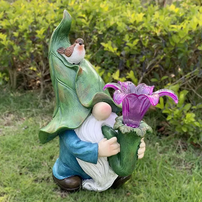 Adorable Garden Gnome Solar Lights Borwass
