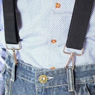 Men's Heavy Duty Work Suspenders, Pery Belt Hook Y Back Elastic Adjustable Black Suspenders Men's Heavy Duty Work Suspenders, Pery Belt Hook Y Back Elastic Adjustable Black Suspenders
