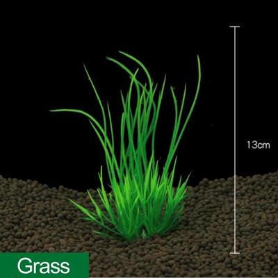 Aquatic Green Artificial Aquarium Plants: 13cm Height Tank Decor 5