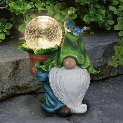 Adorable Garden Gnome Solar Lights Labkost