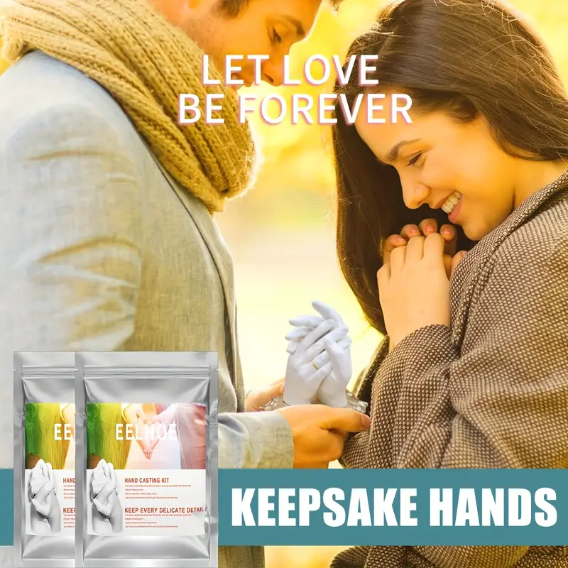DIY Couple 3D Hand Model Kit Creates Lasting Memories! Christmas Gift Valentine's Day Gift DIY Hand Model, Foot Model DIY Couple 3D Hand Model Kit Creates Lasting Memories! Christmas Gift Valentine's Day Gift DIY Hand Model, Foot Model