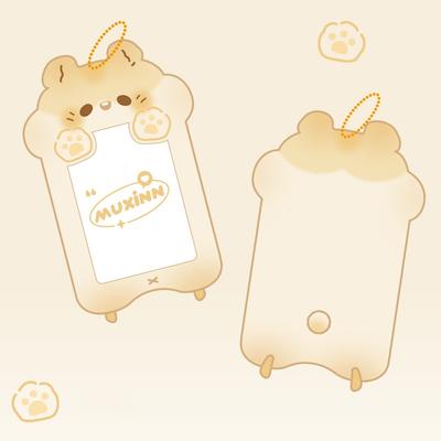 Korean Cartoon Plush Photo Frame & Card Case Cute Girl Idol Album Display Hanger For Student Stationery dog