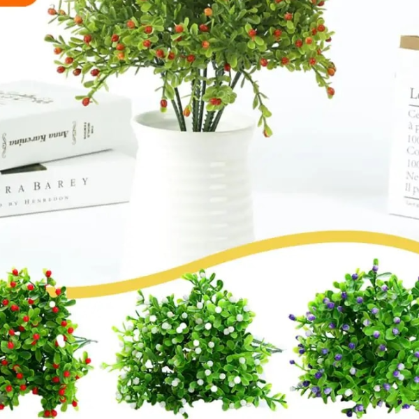 Plastic Artificial Shrubs: Ideal Greenery For Home, Garden, And Office Decor C 22cm
