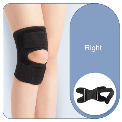 Adjustable Knee Brace, Sports Knee Pads For Men & Women, Fitness Knee Protector, Pressurized Elastic Knee Pads black Right l