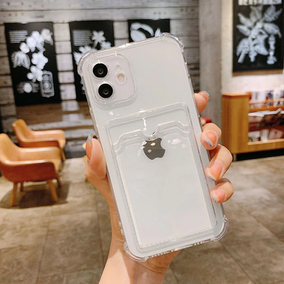 Transparent Silicone Wallet Case Clear Iphone 11 Pro Max