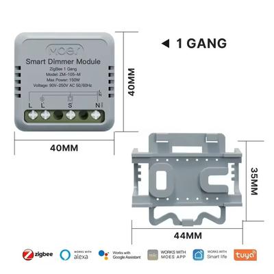 Mini WiFi Zigbee Smart Switch Module DIY Light Controller Compatible With Alexa And Google Home zigbee 1 Gang Dimmer
