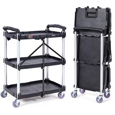 VEVOR Folding Rolling Utility Cart Storage Shelf, Slim Slide Organizer Movable Gap Rack For Kitchen, Bathroom, Laundry VEVOR Folding Rolling Utility Cart Storage Shelf, Slim Slide Organizer Movable Gap Rack For Kitchen, Bathroom, Laundry