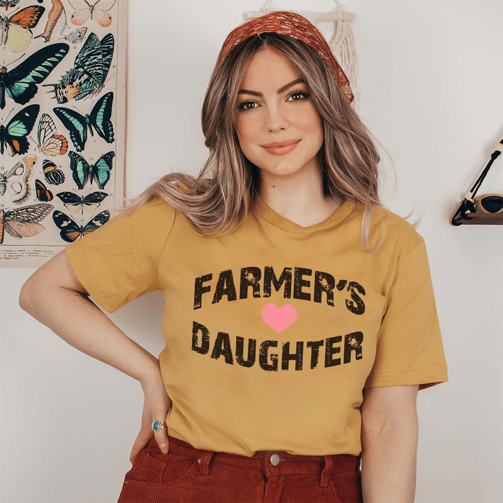 Farmer's Daughter Tee Heather Prism Peach 3XL