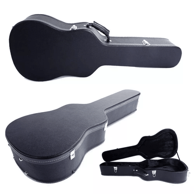 Premium Acoustic Folk Guitar Hardshell Case With Microgroove Finish Premium Acoustic Folk Guitar Hardshell Case With Microgroove Finish