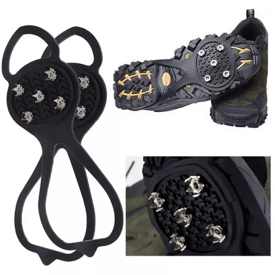 Universal Non Slip Gripper Spikes Over Shoe Cleats Teeth Studs For Ice Snow Outdoor Walking Climbing Traction Crampons Universal Non Slip Gripper Spikes Over Shoe Cleats Teeth Studs For Ice Snow Outdoor Walking Climbing Traction Crampons