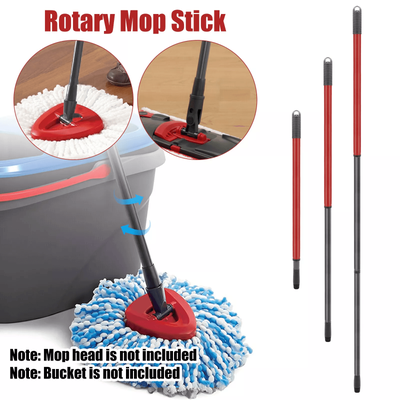 Telescopic Rotary Mop Stick Handle Replacement For Cedar EasyWring Floor Cleaning, Adjustable Iron Pole Compatible Telescopic Rotary Mop Stick Handle Replacement For Cedar EasyWring Floor Cleaning, Adjustable Iron Pole Compatible
