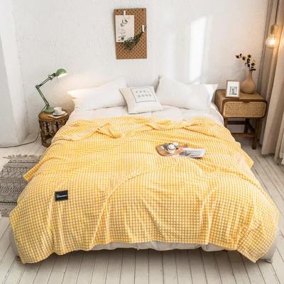 Gray Plaid Coral Fleece Blankets: Soft & Warm Bedspreads For Single Queen King Beds 1 70x100cm 6