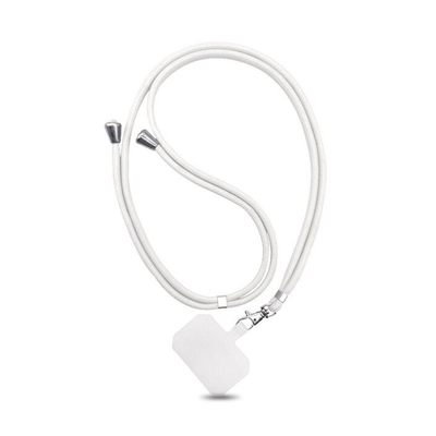 Universal Crossbody Patch Phone Lanyards White