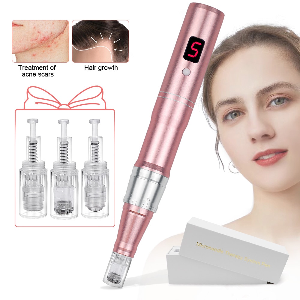 Professional Microneedeling Pen Machine Skin Care Kit 10pcs 36PIN With Box
