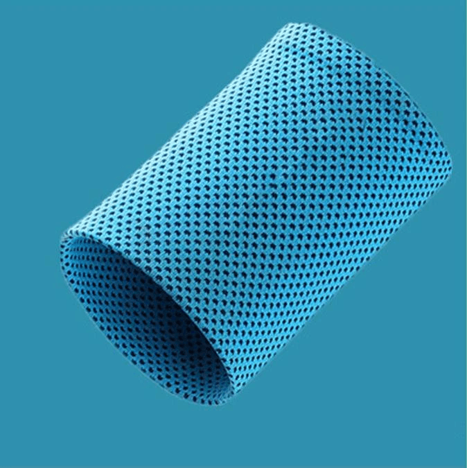 Cooling Wrist Brace Wristbands For Exercise, Breathable Wrist Sweatband Ice Sleeves For Sports, Fitness, And Injury blue