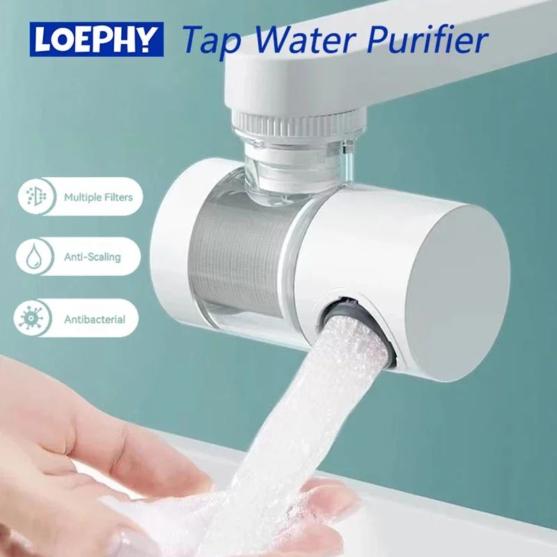 LOEPHY 720 Rotating Faucet Filter Splash Proof Tap Water Purifier With Multi Stage Filtration Pressurization LOEPHY 720 Rotating Faucet Filter Splash Proof Tap Water Purifier With Multi Stage Filtration Pressurization