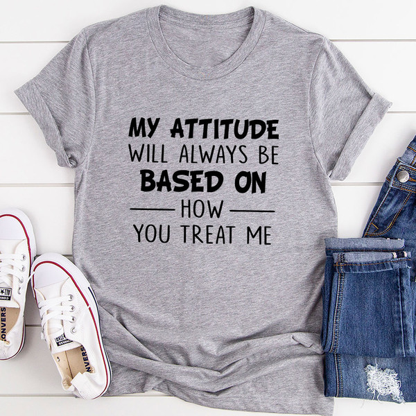 My Attitude T Shirt White S