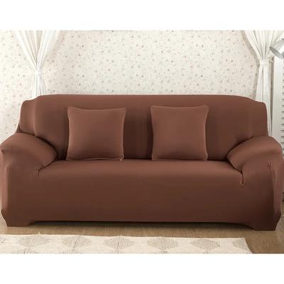 Perfect Fit Sofa Slipcover Brown Three Seats