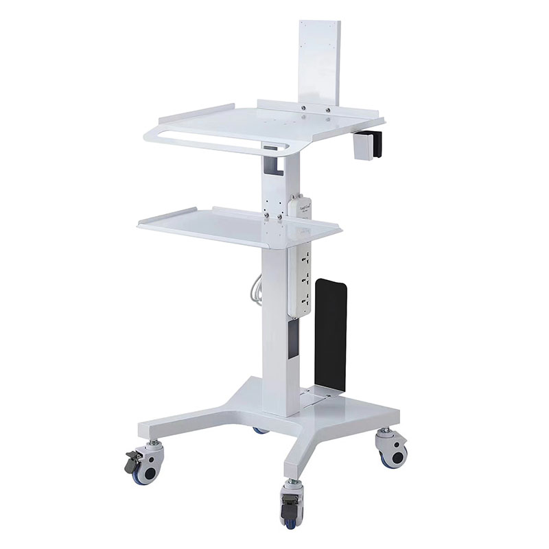 Dental Mobile Workstation, Adjustable Medical Trolley For Oral Scanner, Laptop & Hospital Equipment for Desktop