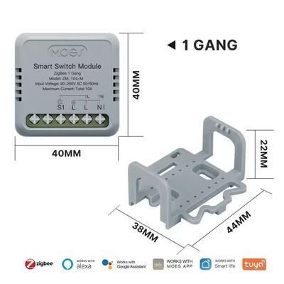 Mini WiFi Zigbee Smart Switch Module DIY Light Controller Compatible With Alexa And Google Home zigbee 1 Gang Switch