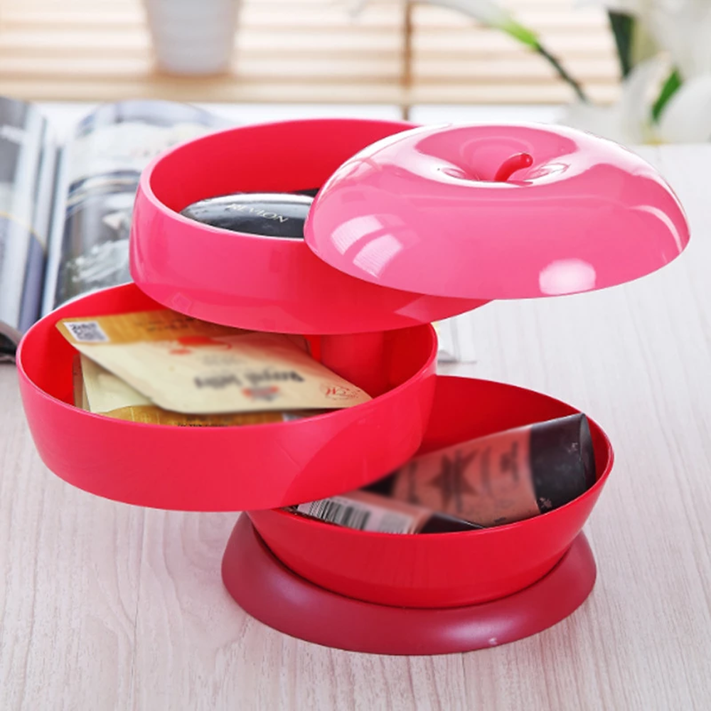 Space Saving Apple Shaped Container Red