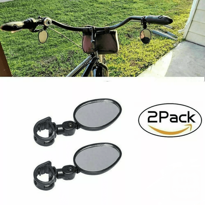 Adjustable Mountain Bike Glass Mirrors 360 Rotating Rearview For Hybrid, MTB, Recumbent & Urban Bicycles Adjustable Mountain Bike Glass Mirrors 360 Rotating Rearview For Hybrid, MTB, Recumbent & Urban Bicycles