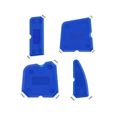 7 in 1 Silicone Caulking Tool Kit: Grout Remover, Glass Glue Angle Scraper For Kitchen & Bathroom Sink Joints Sealant 4Pcs Scraper