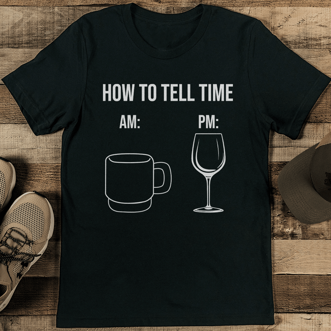 How To Tell Time Tee XL Athletic Heather