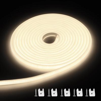 High Bright COB LED Strip Light 288leds M: EU & US Plug Outdoor Garden FOB LED Tape For Bedroom, Kitchen Lighting 220V 1m US Plug 110V Natural White