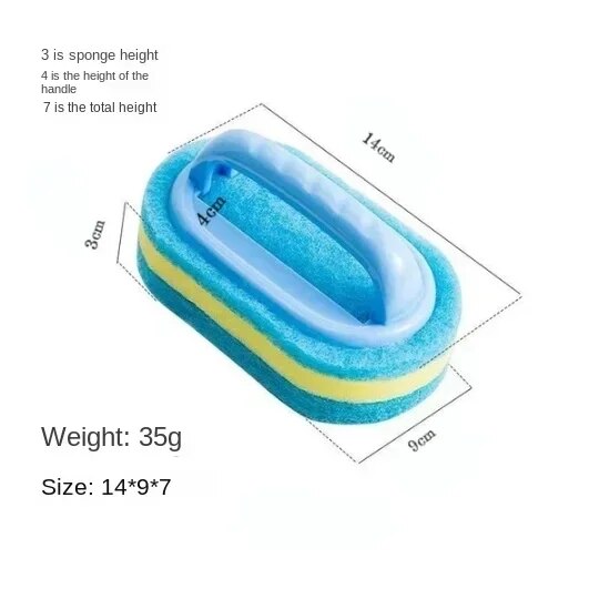 Versatile Household Cleaning Brushes For Kitchen, Bathroom, And Glass Walls Essential Home & Garden Accessories small blue