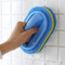 Durable Household Cleaning Brush With Handle Multi Surface Scrubber For Kitchen And Bathroom 1 Pc blue