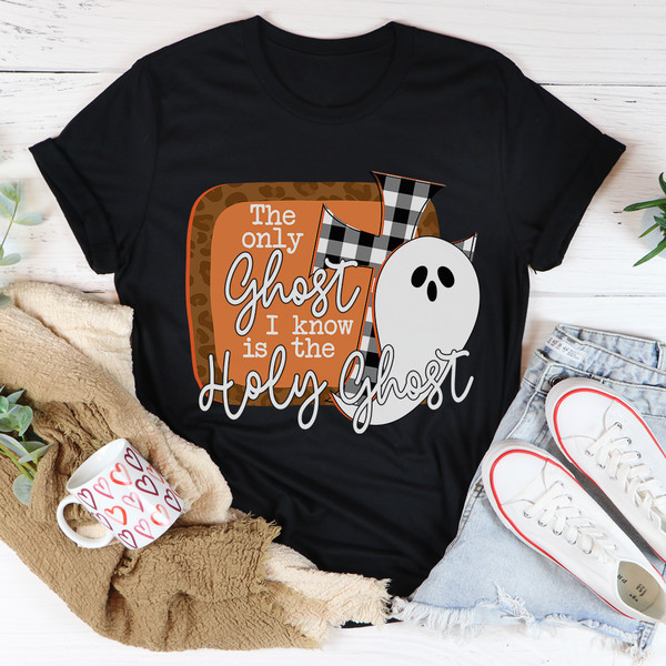 The Only Ghost I Know Tee Black Heather M
