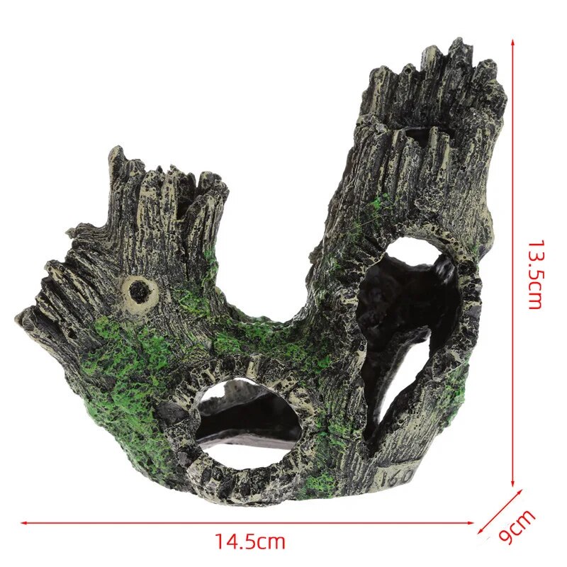 Resin Fish Decor For Aquariums: Ancient Castle Cave Building & Ornaments 4